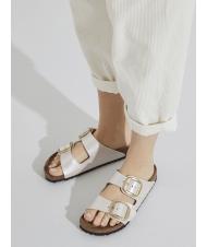 BIRKENSTOCK ARIZONA BIG BUCKLE Sandał-kapcik wdzięczna perłowa biel - Buty damskie - 7