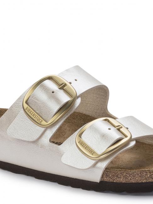 ARIZONA BIG BUCKLE Sandał-kapcik wdzięczna perłowa biel - Buty damskie