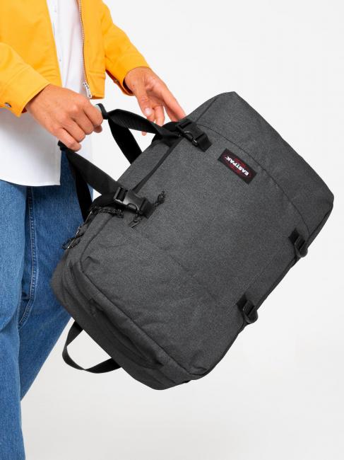 TRAVELPACK  Plecak podr&oacute;żny, uchwyt na laptopa 17" CzarnyDenim - Plecaki szkolne i rekreacyjne