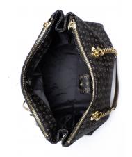POLLINI HERITAGE  Torba na ramię czarny brąz - Torby damskie - 5