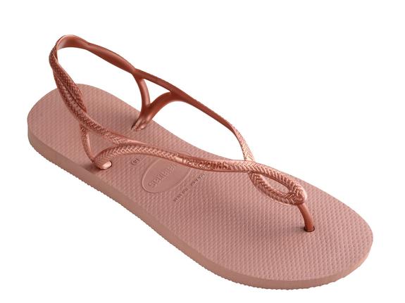LUNA klasyczne klapki KROKUSY/R&Oacute;ŻE - Buty damskie