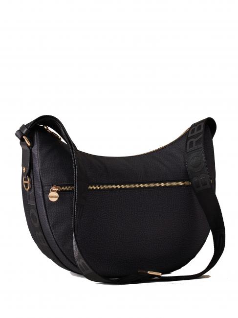 LUNA BAG MIDDLE ECO LINE Torba na ramię ciemny czarny - Torby damskie
