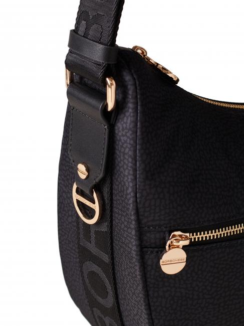 LUNA BAG MIDDLE ECO LINE Torba na ramię ciemny czarny - Torby damskie