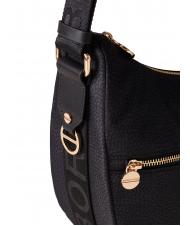 BORBONESE LUNA BAG MIDDLE ECO LINE Torba na ramię ciemny czarny - Torby damskie - 3