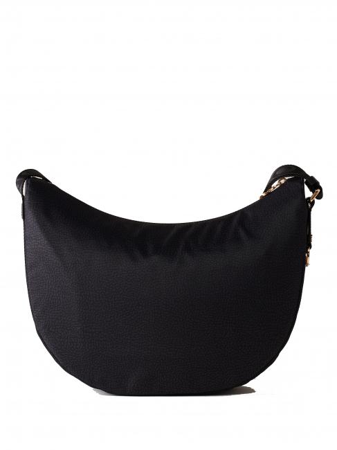 LUNA BAG MIDDLE ECO LINE Torba na ramię ciemny czarny - Torby damskie