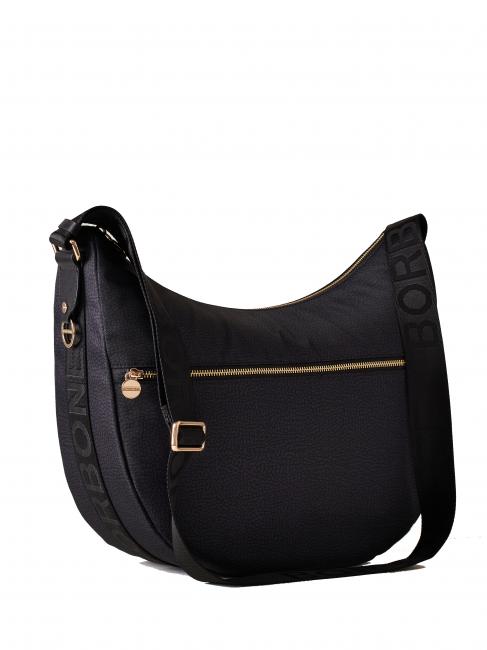 LUNA BAG MEDIUM Torba na ramię ciemny czarny - Torby damskie