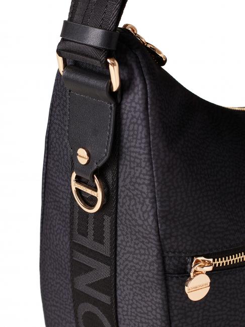 LUNA BAG MEDIUM Torba na ramię ciemny czarny - Torby damskie