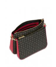 POLLINI HERITAGE  Torebka na ramię z łańcuszkiem czarny lakier - Torby damskie - 4