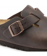 BIRKENSTOCK BOSTON Chodaki sk&oacute;rzane Hawana - Buty uniseks - 5