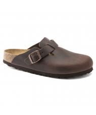 BIRKENSTOCK BOSTON Chodaki sk&oacute;rzane Hawana - Buty uniseks - 3