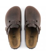BIRKENSTOCK BOSTON Chodaki sk&oacute;rzane Hawana - Buty uniseks - 4