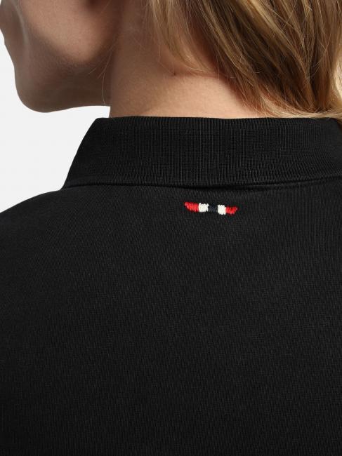 ELBAS JERSEY Koszulka polo z bawełny z mikrologo czarny 041 - Polo męskie