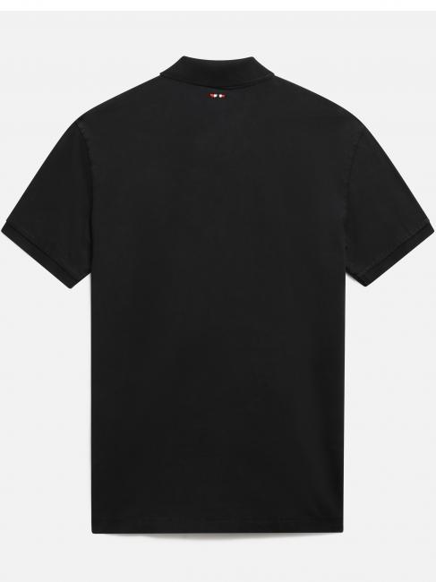 ELBAS JERSEY Koszulka polo z bawełny z mikrologo czarny 041 - Polo męskie