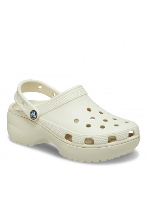 CLASSIC PLATFORM CLOG W Sandały sabot kość - Buty damskie