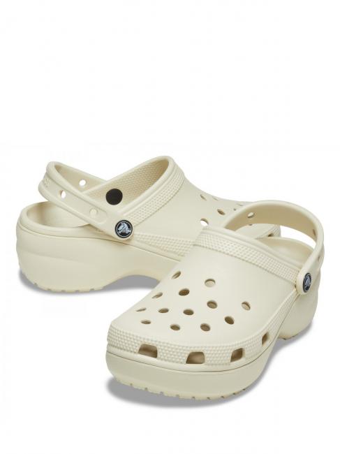 CLASSIC PLATFORM CLOG W Sandały sabot kość - Buty damskie