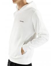 CALVIN KLEIN MICRO LOGO REPREVE Bluza z kapturem Jasnobiały - Bluzy męskie - 2