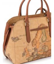 ALVIERO MARTINI PRIMA CLASSE GEO CLASSIC Torba 3-kieszeniowa z paskiem na ramię NATURALNY - Torby damskie - 3