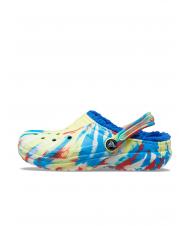 CROCS CLASSIC LINED MARBLED GLOG TODDLER Chodaki z wypełnieniem siarka/wieloskładnikowy - Buty dziecięce - 3