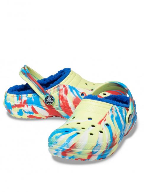 CLASSIC LINED MARBLED GLOG TODDLER Chodaki z wypełnieniem siarka/wieloskładnikowy - Buty dziecięce