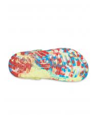 CROCS CLASSIC LINED MARBLED GLOG TODDLER Chodaki z wypełnieniem siarka/wieloskładnikowy - Buty dziecięce - 7