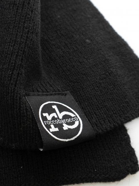 Set sciarpa e berretto beanie  czarny - Szaliki