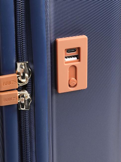 CAPRI Bagaż podręczny z portem USB niebieski - Bagaż podręczny