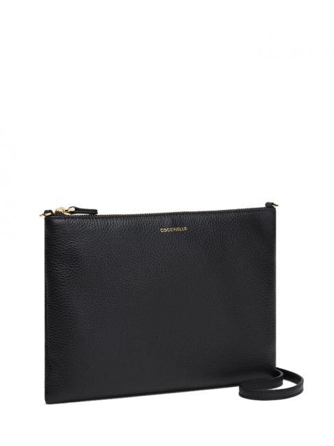 BEST CROSSBODY Saszetka sk&oacute;rzana Czarny - Torby damskie