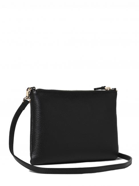 BEST CROSSBODY Sk&oacute;rzana mini torebka Czarny - Torby damskie
