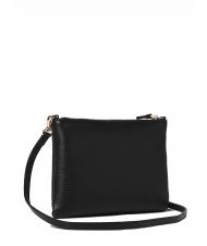 COCCINELLE BEST CROSSBODY Sk&oacute;rzana mini torebka Czarny - Torby damskie - 2