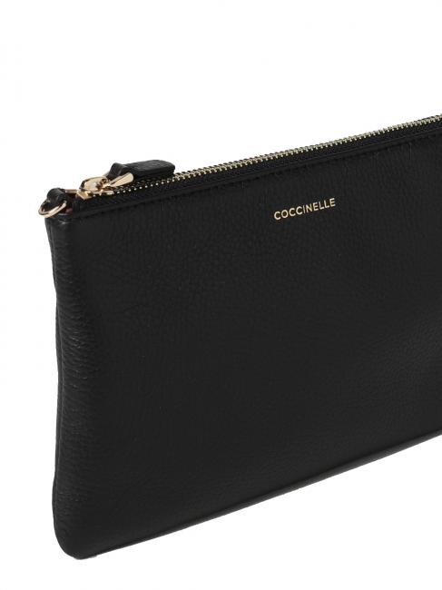BEST CROSSBODY Sk&oacute;rzana mini torebka Czarny - Torby damskie