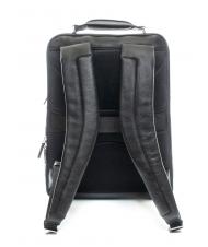 PIQUADRO X1 Plecak sk&oacute;rzany, uchwyt na laptopa 15,6" Czarny - Plecaki na laptopa do pracy - 4