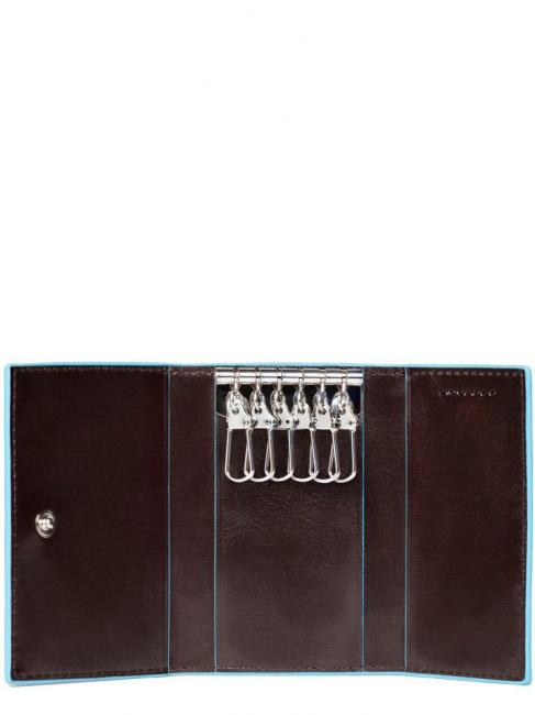 BLUE SQUARE Etui na klucze sk&oacute;rzane MAHOŃ - Brelok