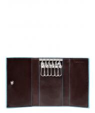 PIQUADRO BLUE SQUARE Etui na klucze sk&oacute;rzane - Brelok