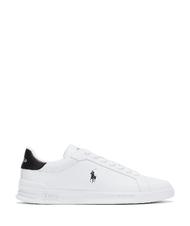 RALPH LAUREN HERITAGE COURT II NAPPA Sk&oacute;rzane trampki męskie biały/czarny - Buty męskie - 2