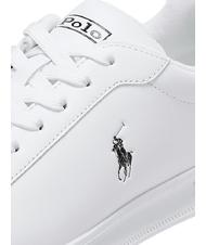 RALPH LAUREN HERITAGE COURT II NAPPA Sk&oacute;rzane trampki męskie biały/czarny - Buty męskie - 3