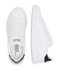RALPH LAUREN HERITAGE COURT II NAPPA Sk&oacute;rzane trampki męskie biały/czarny - Buty męskie - 4