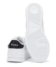 RALPH LAUREN HERITAGE COURT II NAPPA Sk&oacute;rzane trampki męskie biały/czarny - Buty męskie - 5