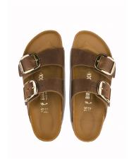 BIRKENSTOCK ARIZONA BIG BUCKLE Sandały ze sk&oacute;ry olejowanej koniak - Buty uniseks - 3
