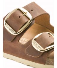 BIRKENSTOCK ARIZONA BIG BUCKLE Sandały ze sk&oacute;ry olejowanej koniak - Buty uniseks - 6