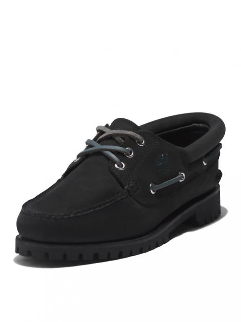 HERITAGE NOREEN Mokasyny żeglarskie CZARNY - Buty damskie