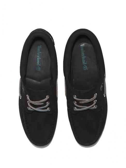 HERITAGE NOREEN Mokasyny żeglarskie CZARNY - Buty damskie