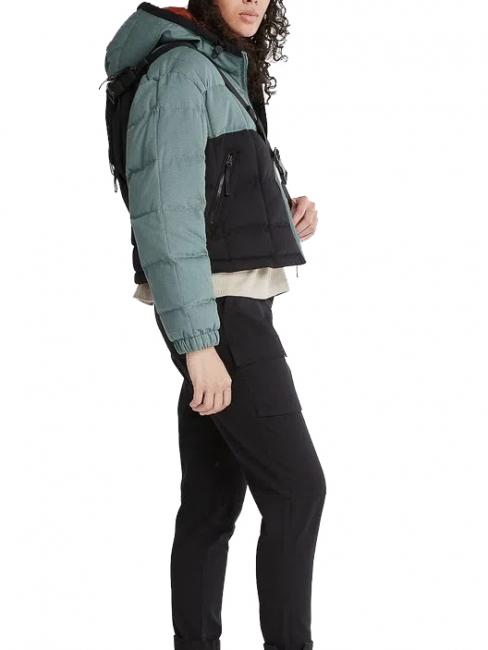 HOODER PUFFER Kurtka pikowana ECO balsam zielony/czarny - Kurtki puchowe damskie