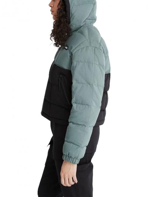 HOODER PUFFER Kurtka pikowana ECO balsam zielony/czarny - Kurtki puchowe damskie
