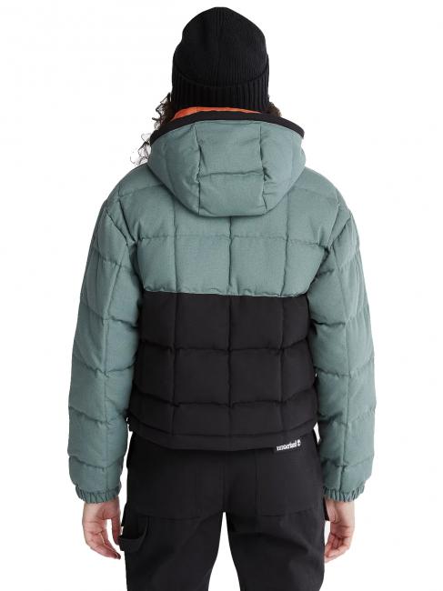 HOODER PUFFER Kurtka pikowana ECO balsam zielony/czarny - Kurtki puchowe damskie