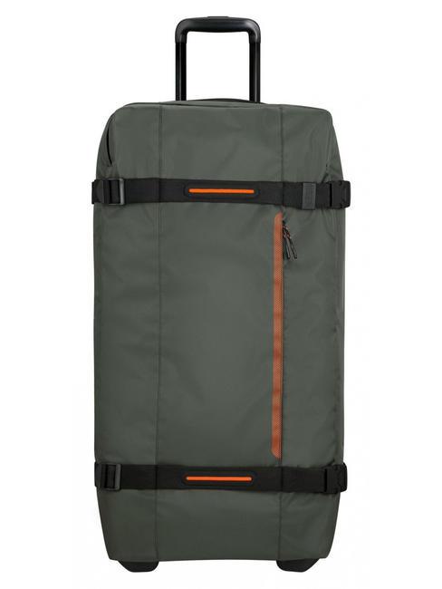 URBAN TRACK Duża torba na k&oacute;łkach ciemny khaki - W&oacute;zki p&oacute;łsztywne