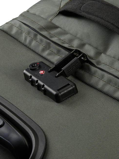URBAN TRACK Duża torba na k&oacute;łkach ciemny khaki - W&oacute;zki p&oacute;łsztywne