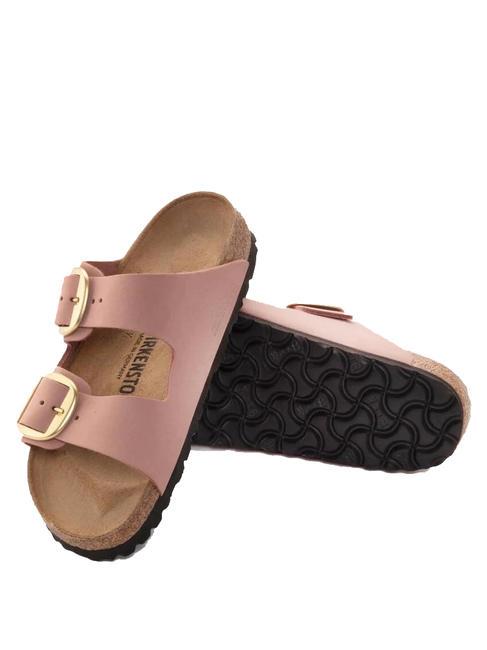 ARIZONA BIG BUCKLE Kapcie ze sk&oacute;ry nubukowej stara r&oacute;ża - Buty damskie