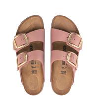 BIRKENSTOCK ARIZONA BIG BUCKLE Kapcie ze sk&oacute;ry nubukowej stara r&oacute;ża - Buty damskie - 3