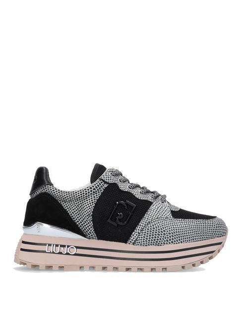MAXI WONDER 57 Trampki na platformie z nadrukiem Python czystość - Buty damskie