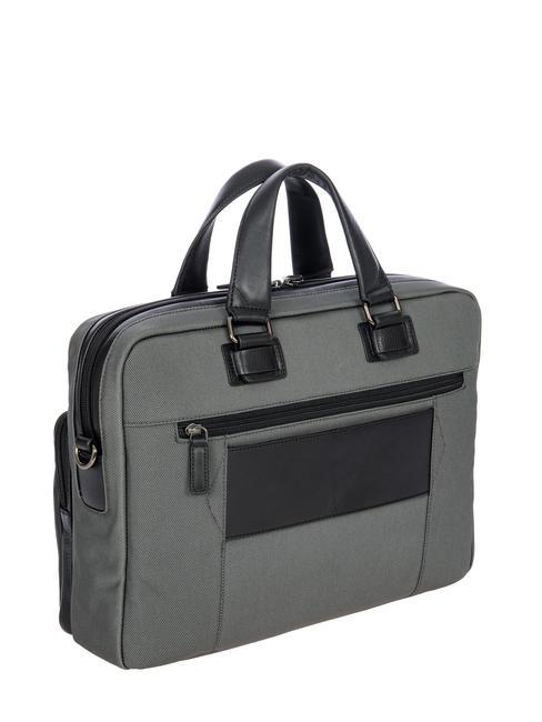 MONZA Torba na laptopa 15" z paskiem na ramię szary/czarny - Teczki robocze
